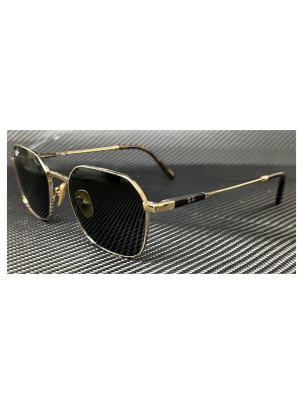 New Undisclosed Men Gold Arista Jim Titanium Sunglasses 53-20-145